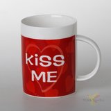 Кружка " Kiss me", объем 335 мл